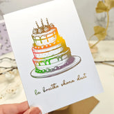 Lá Breithe Shona Duit Foil Card | Irish Language Birthday Card - Greeting Card